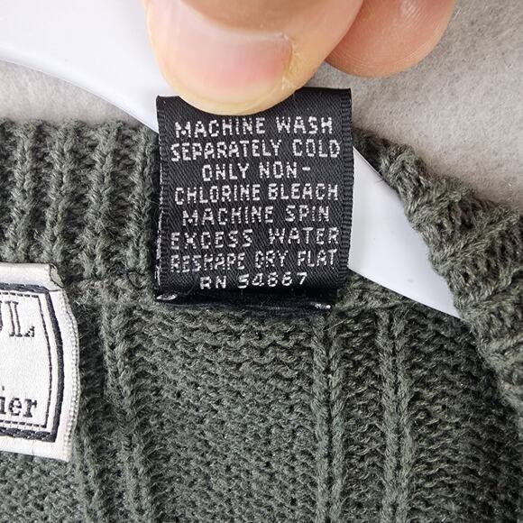 Paul Et Duffier Button-Up Cardigan Sweater Women Small Green Crop Boxy - Picture 10 of 10